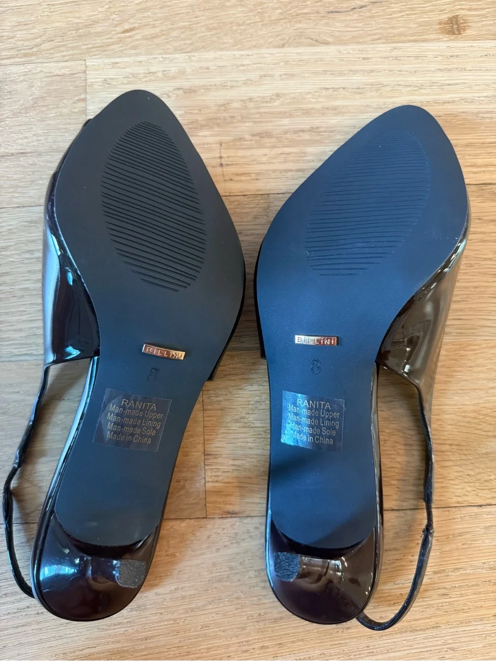 NWT Billini Milena Peep Toe Slingback Heels Size 8